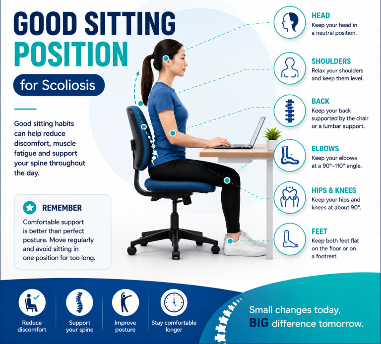 Best Sitting Position for Scoliosis - 7 Sitting Posture Tips