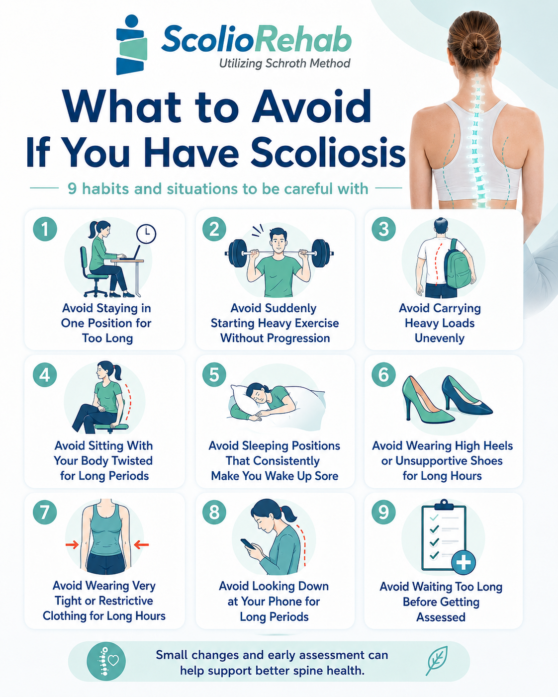 what to avoid if you have scoliosis