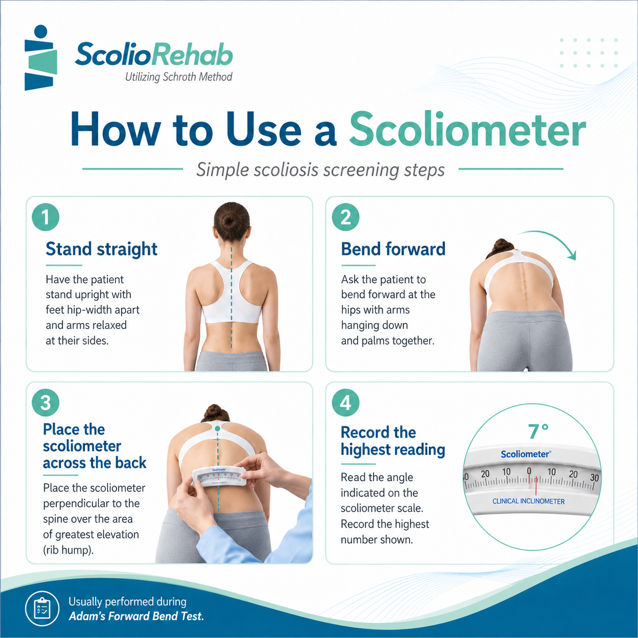 how to use a scoliometer